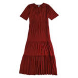 Women's Cabernet Tiered Ruffle Maxi Dress, Size L