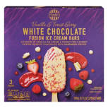 Vanilla & Forest Berry White Chocolate Fusion Ice Cream Bars, 3 count
