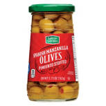 Spanish Manzanilla Pitted Stuff Olives, 5.75 oz