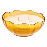 Freesia Yellow Floral Glass Candle