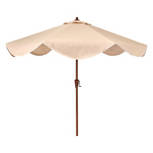 Sheer Bliss Scalloped Market Umbrella, 106.3" x 96.5"