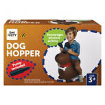 Inflatable Brown Dog Hopper with Pump