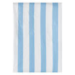 Blue/White Stripes Indoor/Outdoor Oblong Vinyl Tablecloth, 52" x 70"