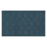 20" x 34" Kitchen Accent Rug - Polygon Rectangle Blue