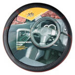 Black/Red Steering Wheel Cover