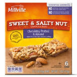 Sweet and Salty Nut Chocolatey Pretzel and Almond Granola Bars, 6 count