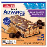 Peanut Butter Fudge Crisp Advance Snack Bars, 5 count