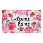 Floral Welcome Home Indoor/Outdoor Doormat, 18" x 30"
