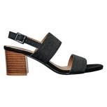 Women's Denim Slingback Block Heel Sandal, Size 8