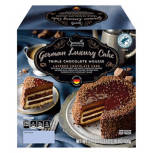 Triple Chocolate Mousse Layered German Luxury Cake, 21.1 oz