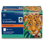 Fair Trade Colombian Medium Roast Coffee Pods, 12 count