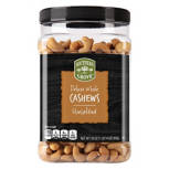 Deluxe Whole Cashews Unsalted, 30 oz