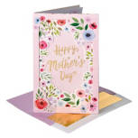 Pink  Florals Mother's Day Card