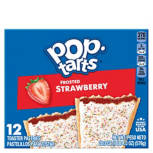 Frosted Strawberry Pop Tarts Toaster Pastries, 12 count