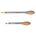 2 Pack Acacia and Stainless Steel Utensils Tong Set