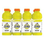 G  Zero Lemon Lime Sports Drink, 8 pack, 20 fl oz bottles
