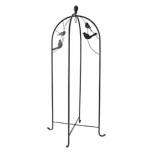 Black Bird Steel Hanging Basket Stand, 40"