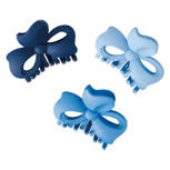 Tonal Blue Claw Clips, 3 pack