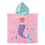 Mermaid Hooded Cotton Beach Towel, 24" x 48"