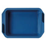 Reinforced Silicone Rectangle Pan, Blue