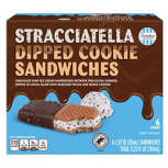 Stracciatella Dipped Ice Cream Cookie Sandwiches, 17.2 oz