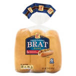 Traditional  Brat  Buns, 6 count