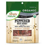 Organic Peppered Beef Jerky, 2.5 oz