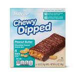 Peanut Butter Chewy Dipped Granola Bars, 6 count