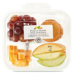 Apples, Grapes and Cheese with Crackers Snack Tray, 7 oz