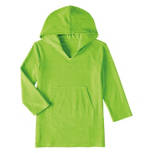 Kid's Lime Hooded Swim Cover-Up, Size XS
