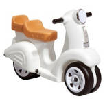 Kid's White Ride Along Scooter