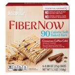 Fiber Now 90 Calorie Soft Baked Cinnamon Coffee Cake Bars, 6 count