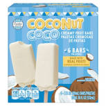 Premium Coconut Coco Ice Cream Bars, 6 count