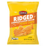Cheddar and Sour Cream Ridged Potato Chips, 9oz