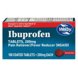 Ibuprofen Tablets, 100 count