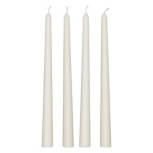 Cream Tapered Candles, 4 pack