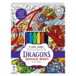 Coloring Kit - Dragons, Dinosaurs, & Robots