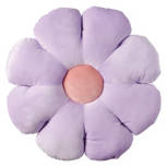 Purple/Pink Flower Decorative Pillow, 16" x 11.5"