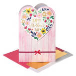 Pink  Fence Mother's Day Card
