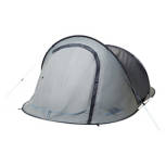 Grey Pop-Up 2-Person Tent, 94.5" x 61" x 41.3"