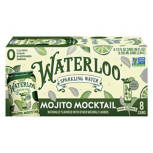 Mojito Mocktail Sparkling Flavored Water, 12 fl oz cans, 8 pack