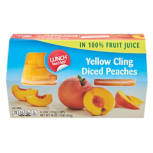 Peach  Fruit Bowl in 100% Juice - 4 pack, 4 oz