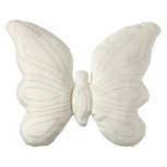 White Butterfly Decorative Pillow, 16" x 11.5"