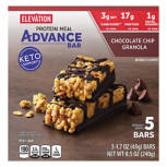 Chocolate Chip Granola Advance Meal Bars, 5 count