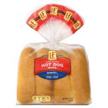 Pre Sliced Hot Dog Buns, 8 count