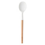 White Beechwood & Silicone Spoon