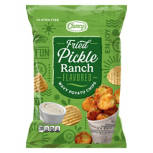 Fried  Pickle Ranch Wavy Potato Chips, 9.5 oz