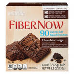 Fiber Now 90 Calorie Soft Baked Chocolate Fudge Bars, 6 count