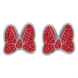 Disney Minnie Mouse Bow Silver Stud Earrings