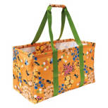 Honeybee Floral Foldable Utility Tote, 21.5" x 10" x 11.7"
